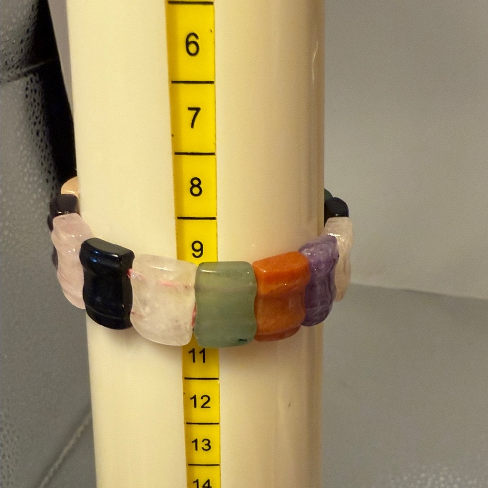 Multicolor Gem Beaded Bracelet - image 5